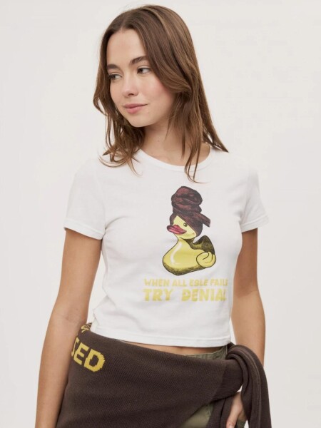 T-SHIRT P.CAKE DEMENCIA M.C PATIT BLANCO