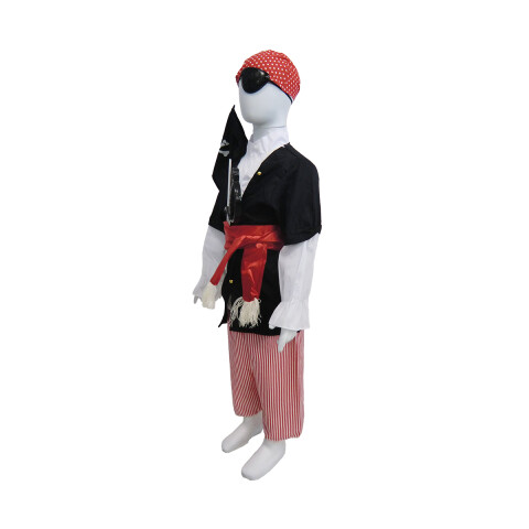 Disfraz Infantil Pirata Con Accesorios Para Halloween U