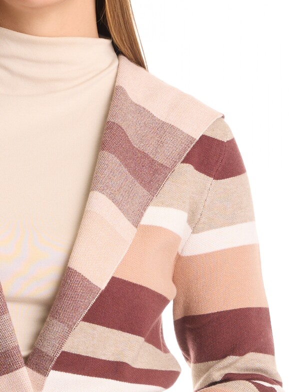 Cardigan Capucha MULTI/BEIGE
