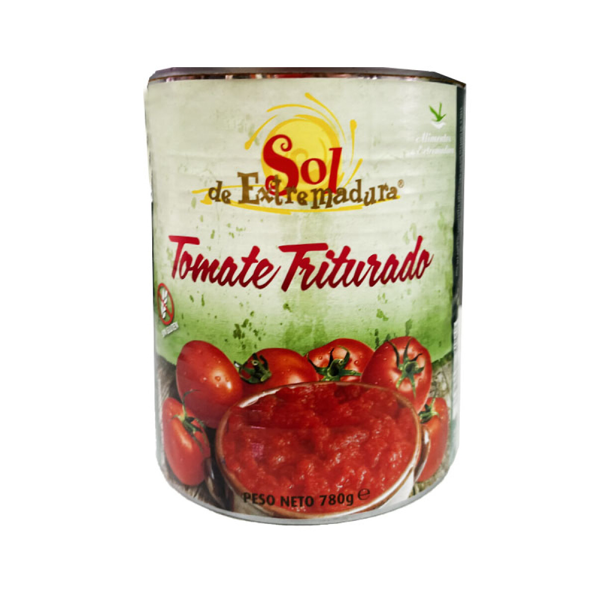 Tomate Triturado SOL DE EXTREMADURA (99.35%) Sin Gluten 780Grs 