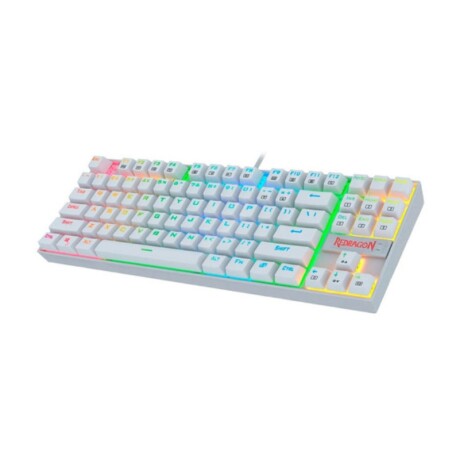 Teclado Gamer Redragon Kumara White RGB Switch Blue Teclado Gamer Redragon Kumara White RGB Switch Blue