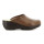 Zueco Country de Mujer Calado Cuero Tabaco