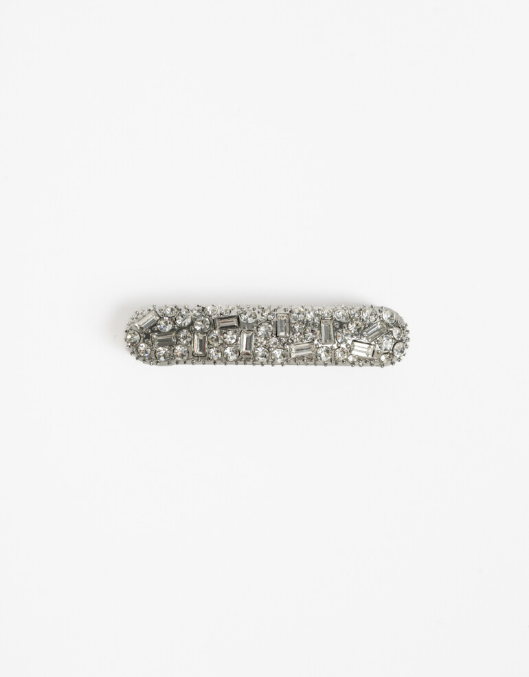 Hebillas Francesas Strass Hebilla Francesa Con Strass - Plateado Rodio