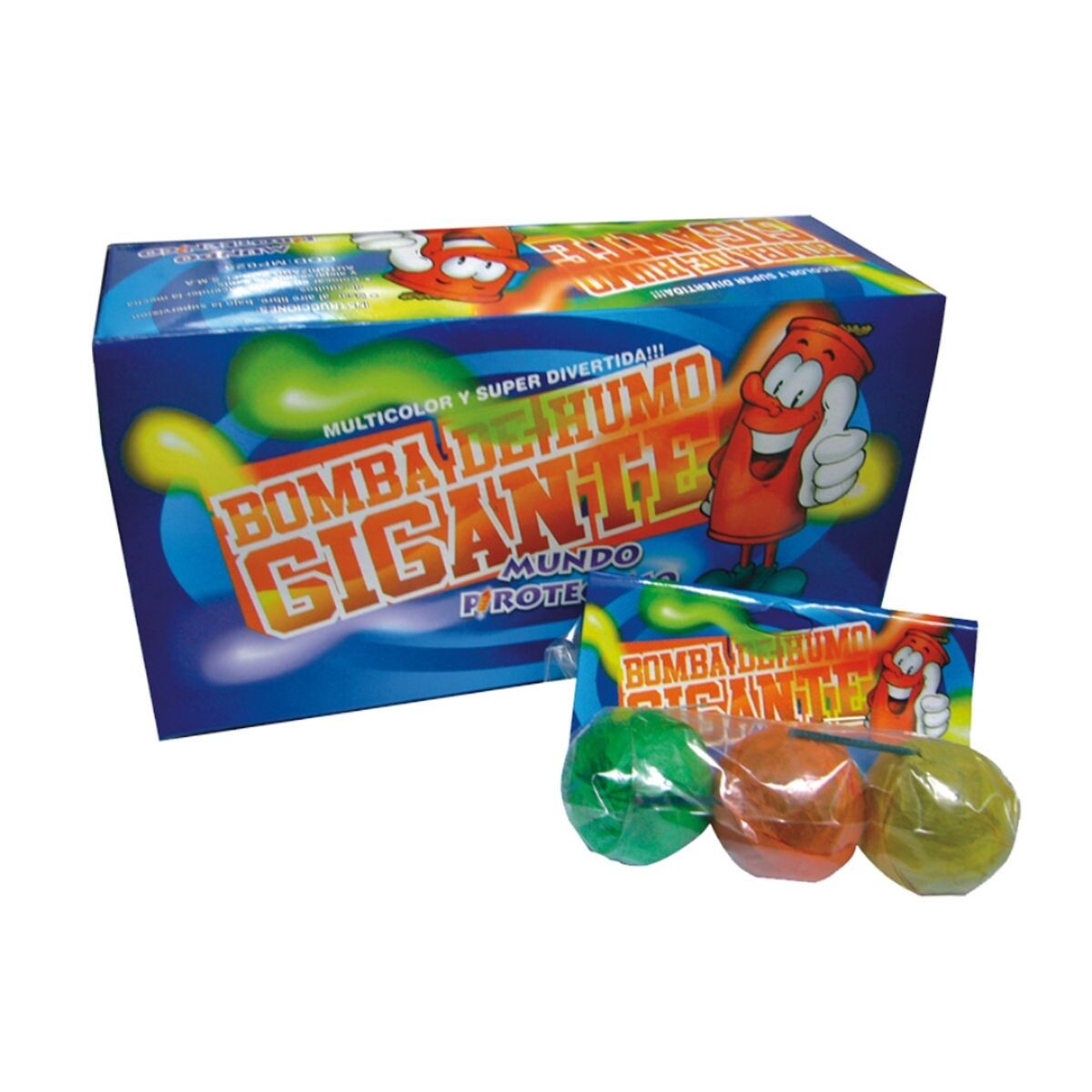BOMBA DE HUMO GIGANTES MUNDO (DISP 12*3) 