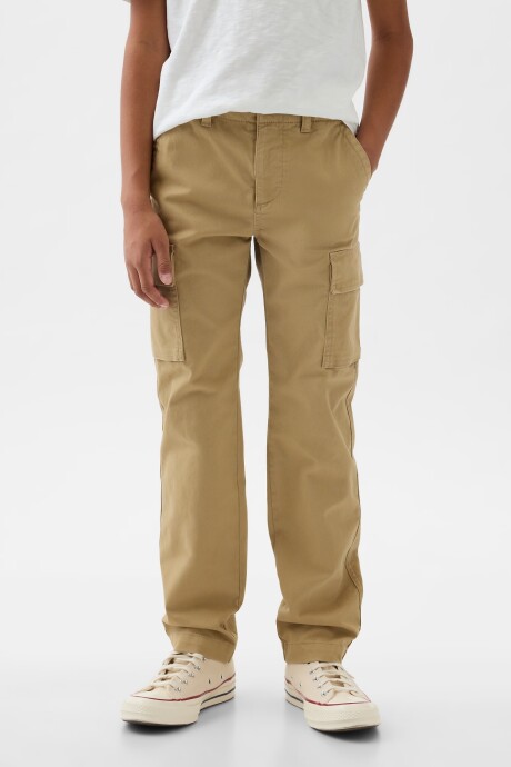 Pantalón Cargo Straight Niño New British Khaki