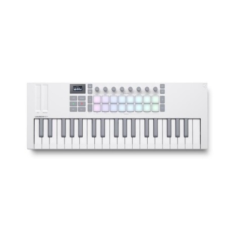Controlador Midi Novation Launchkey Mini 37 Mk4 White Controlador Midi Novation Launchkey Mini 37 Mk4 White