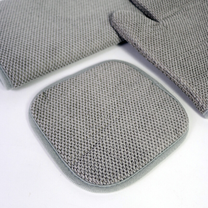 SET DE MANOPLA GRIS 3PZAS Unica