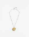 Cadena Corta con Dije Metal Cadena Corta Biplating Moneda - Dorado Oro Amarillo