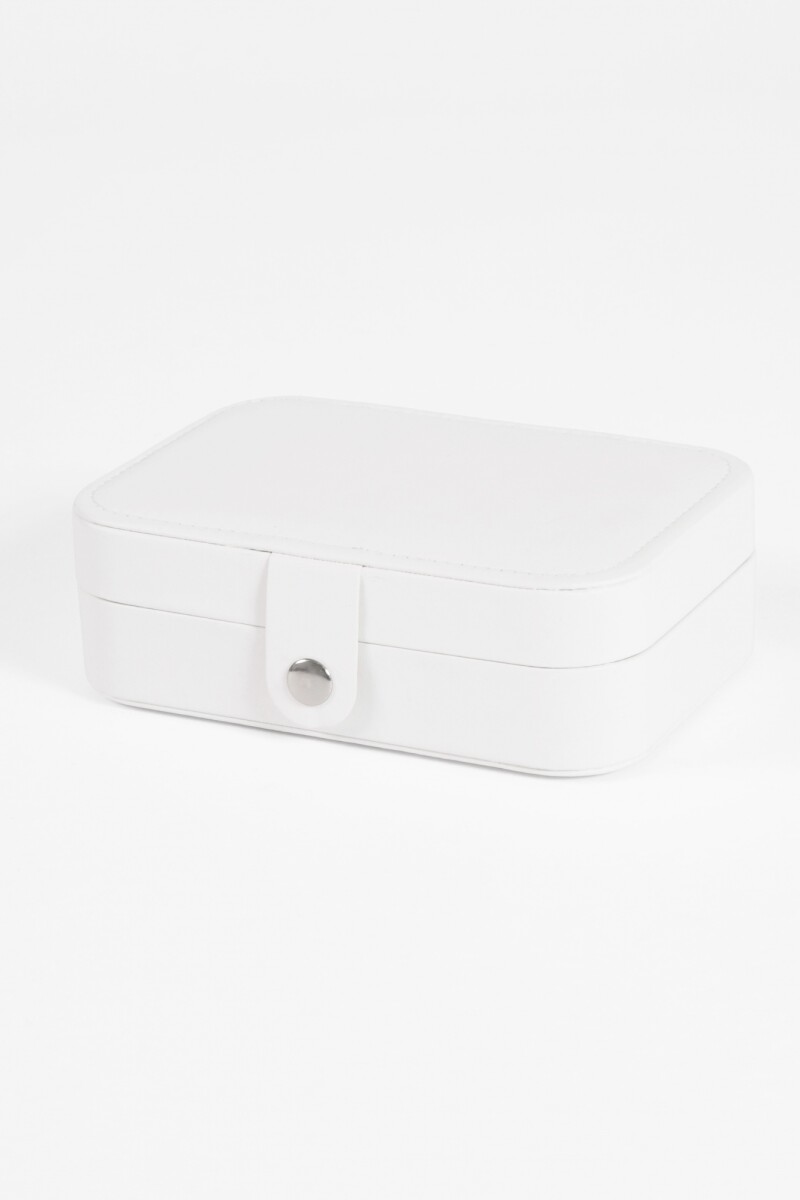 Alhajero organizador rectangular con broche crudo
