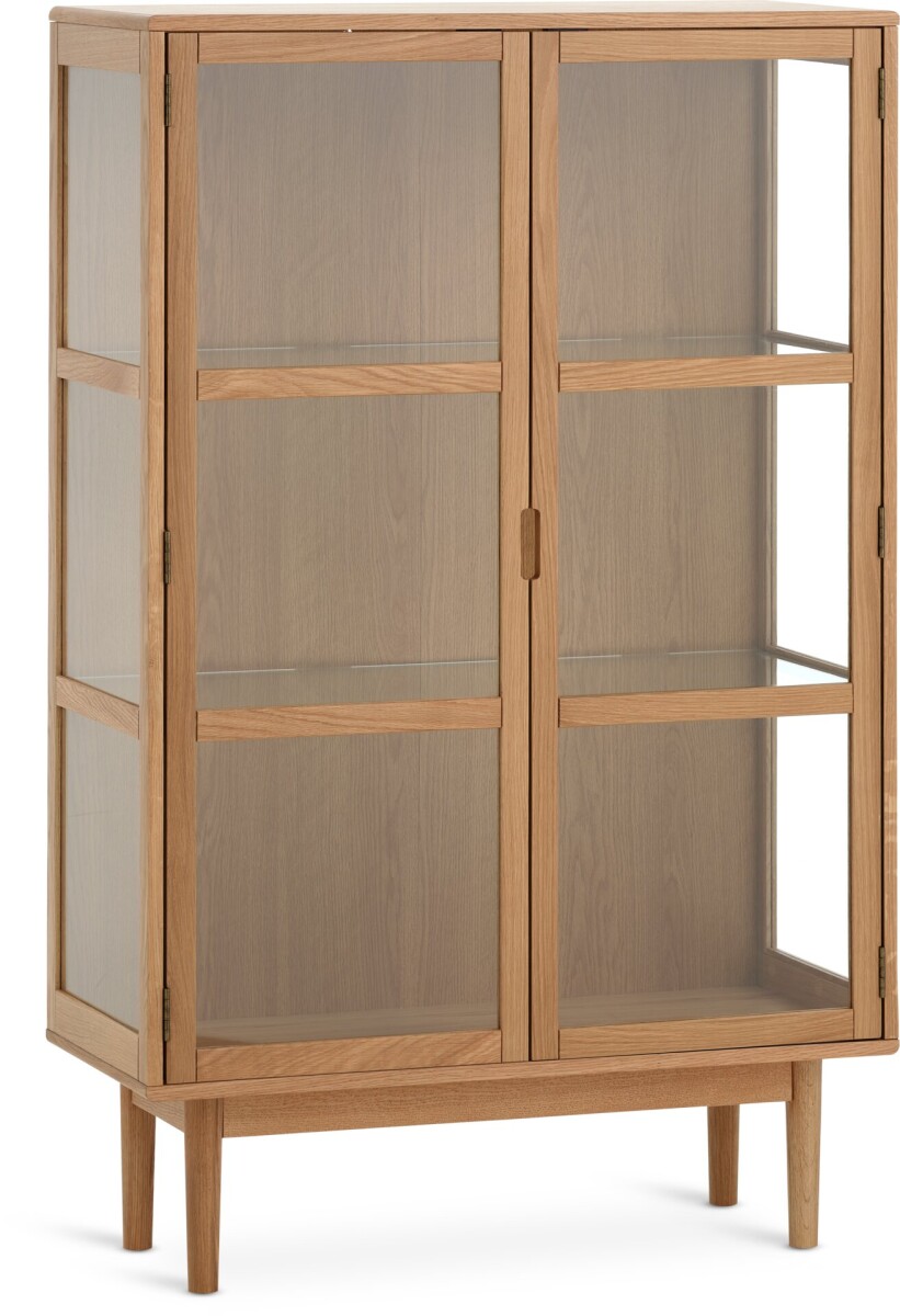 Vitrina VESTERBY baja 2 puertas roble nat 