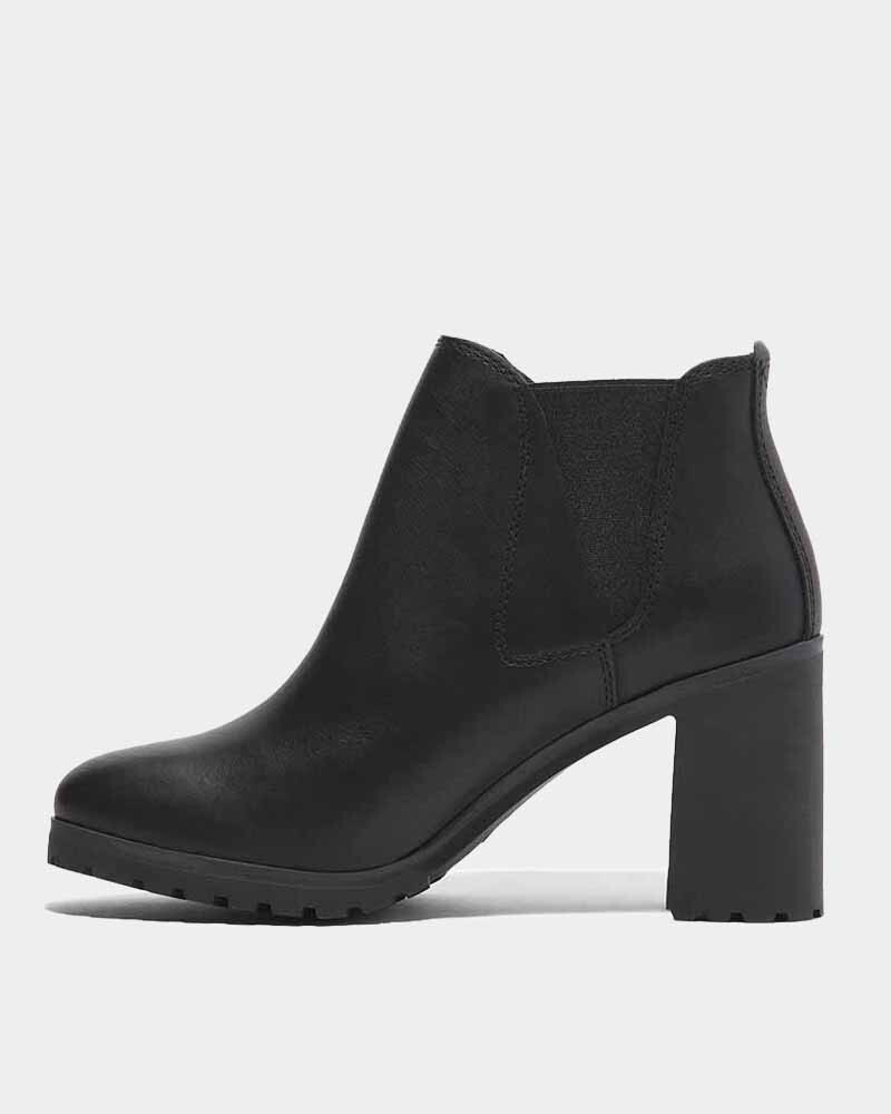 Botas Chelsea Allington Mid Mujer Black Full Grain