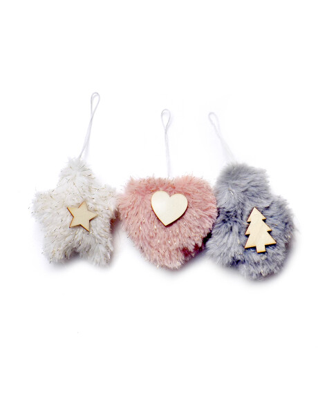 SET 3 COLGANTES NAVIDAD 9CM SURTIDO SET 3 COLGANTES NAVIDAD 9CM SURTIDO