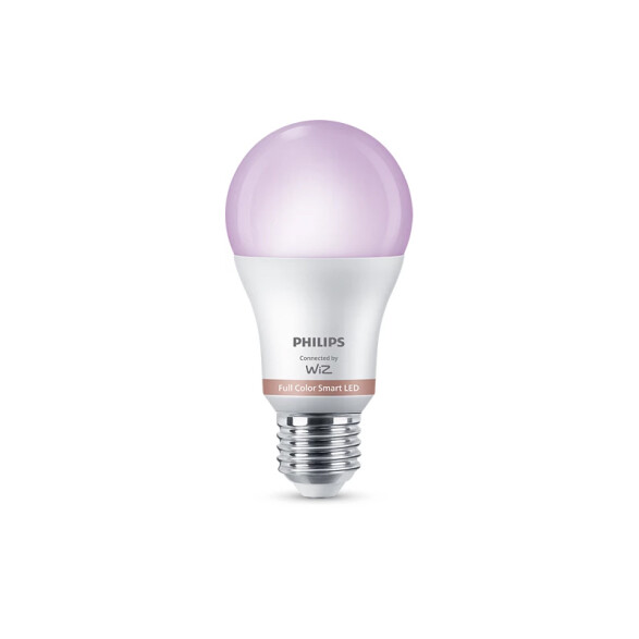 Lámpara bulbo LED WIZ RGB con wifi 9W, pase E27 L27401