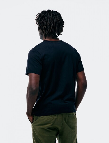 CAMISETA BÁSICA MANGA CORTA NEGRO