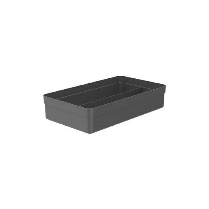 Organizador de cajones 2 secciones Gris Oscuro