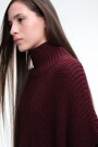 CHALECO PONCHO Bordo