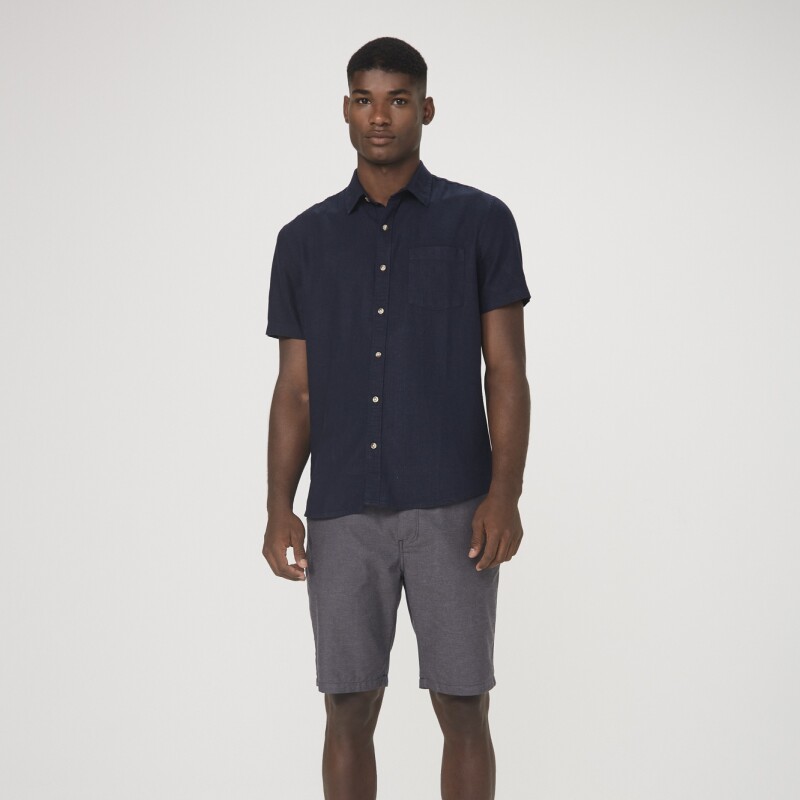 CAMISA MASC AZUL ESCURO