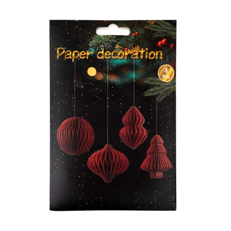 Adorno de papel navideño Adorno de papel navideño