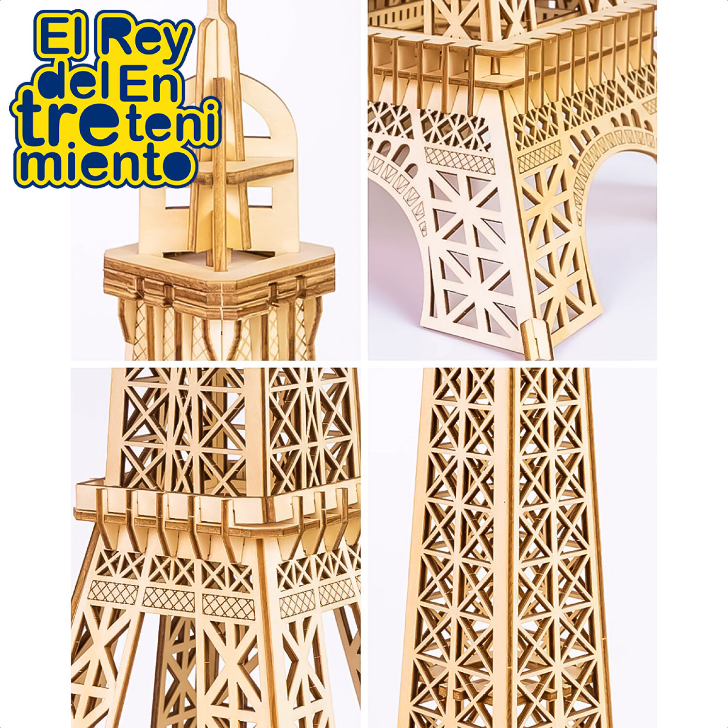 segmento Absay ganar Puzzle 3D Madera Torre Eiffel Rompecabezas 94pcs 57cm — El Rey del  entretenimiento