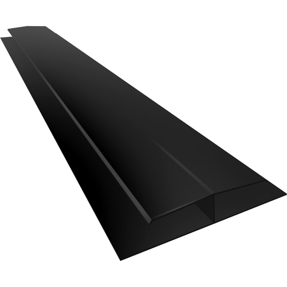 UNIÓN H PVC NEGRO 6 MTS Unión H Pvc Negro 6 Mts
