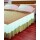 Colcha combinada con volado Cotton Flor 1 plaza sommier 0.90 x 2.25 mts con porta almohada Beige