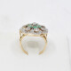 Anillo Oro 18K, Brillantes, Diamantes Y Esmeraldas Anillo Oro 18K, Brillantes, Diamantes Y Esmeraldas