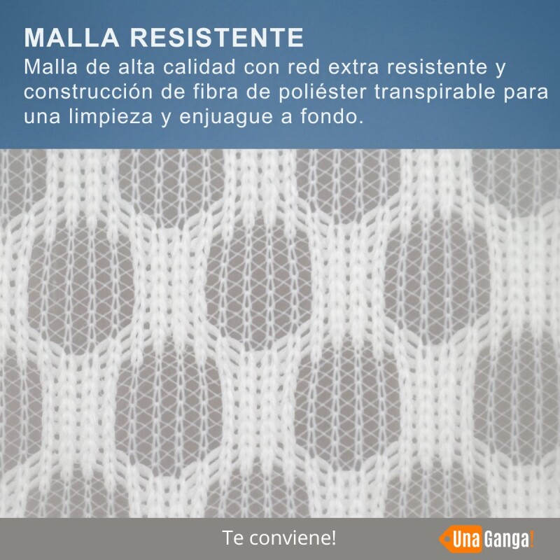 Kit 3 Bolsas Lavado Ropa Delicada Lavarropa Malla 40x30cm Blanco Kit 3 Bolsas Lavado Ropa Delicada Lavarropa Malla 40x30cm Blanco