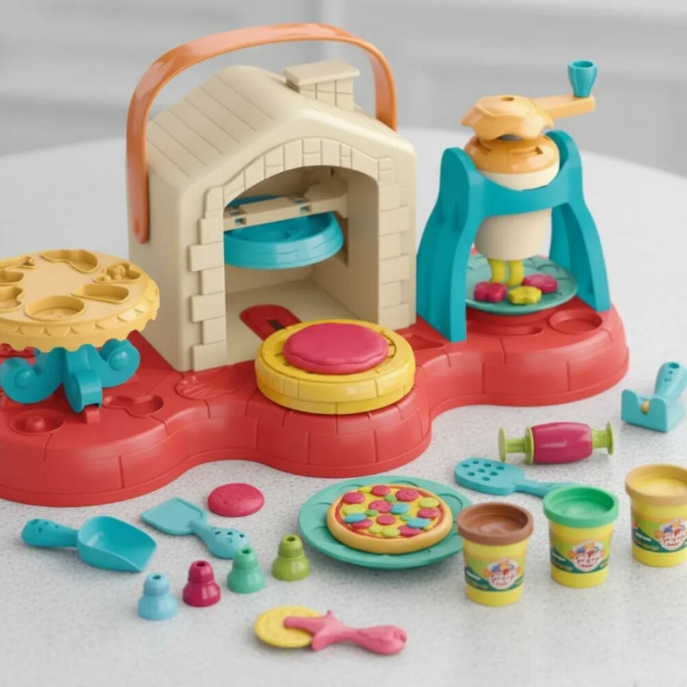 Kit Fabrica De Pizza Con Plastilina Y Accesorios Kit Fabrica De Pizza Con Plastilina Y Accesorios