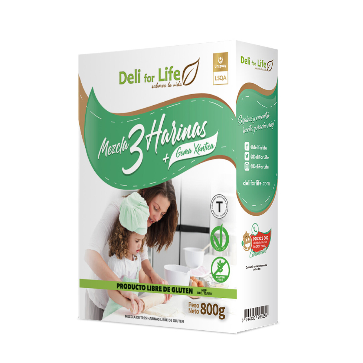 Mezcla 3 Harinas 800g 