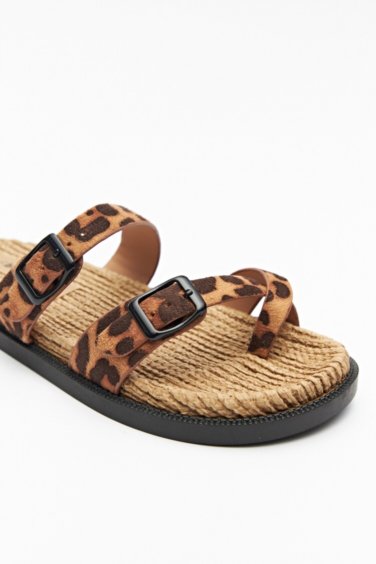 SANDALIA FOCUS TEX Animal Print