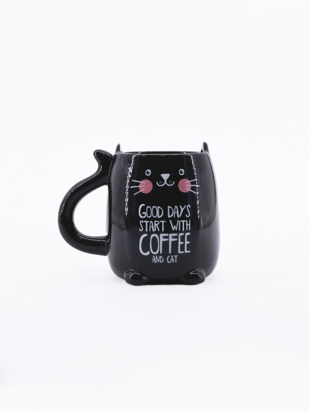 TAZA GATO NEGRO