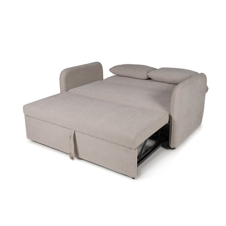 Sofá Cama Spazio - Tela Microfibra 153 (Greige)