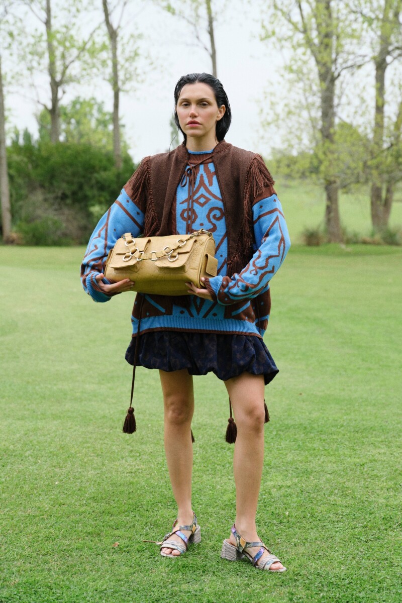 Pocket Bag Crocco Ocre