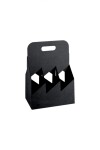 Porta botella 6 botellas 22,5x15x32 cm. - NEGRO Porta botella 6 botellas 22,5x15x32 cm. - NEGRO