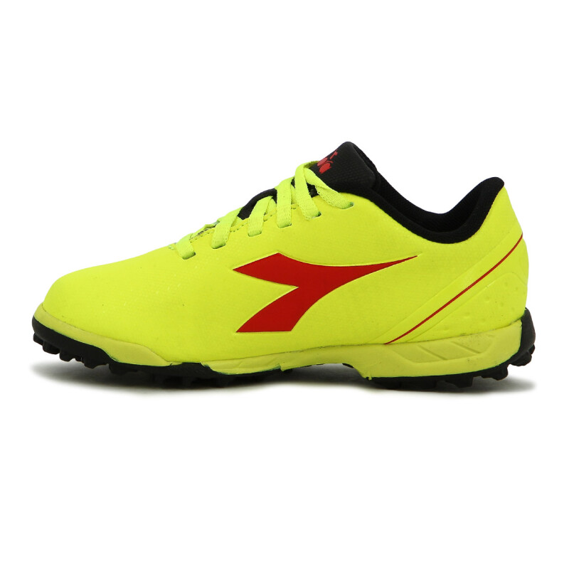 Diadora Champion Niño Soccer Pichichi 5 Tf Amarillo Fluo-rojo