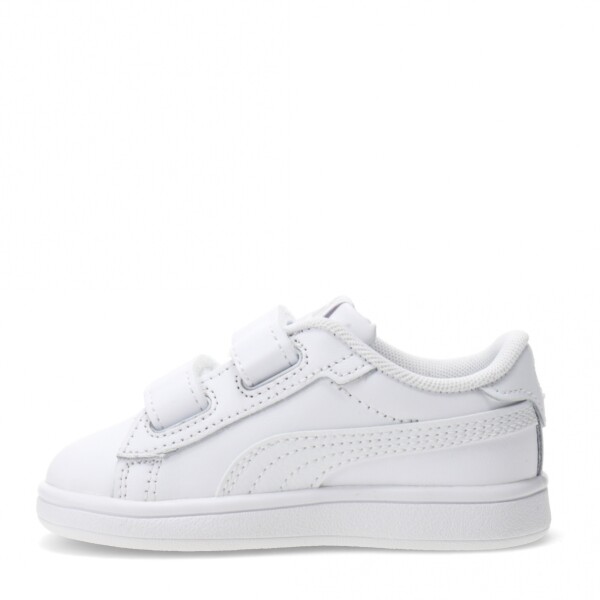 Championes Infantiles Puma Smash 3.0 Leather V Blanco