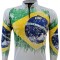 Remera de Brasil con protección UV50+ Blanco