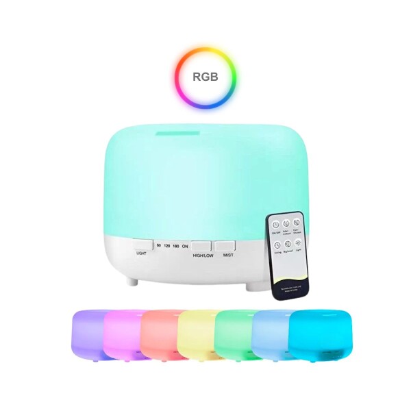 Aromatizador Difusor Vaporizador Humidificador de ambientes con iluminacion luz Led RGB multicolor HMJ025 Aromatizador Difusor Vaporizador Humidificador de ambientes con iluminacion luz Led RGB multicolor HMJ025