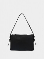 Bolso De Hombro Efecto Piel negro