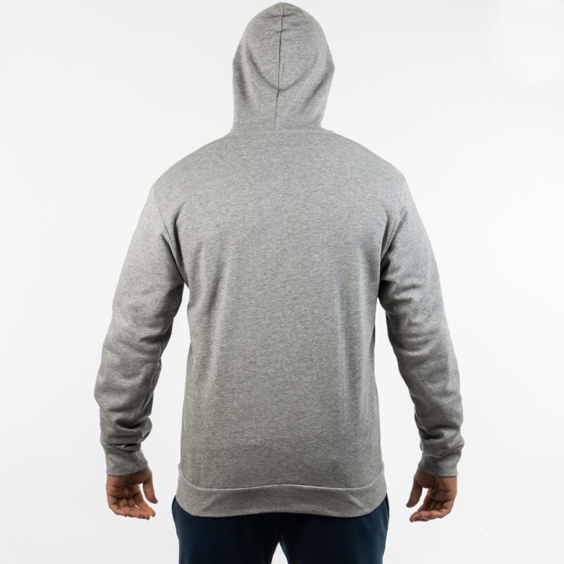Diadora Men's Hoodie with zip PRINT- GREY Gris