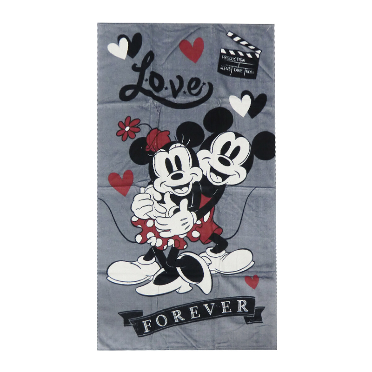 Toalla Playera Mickey y Minnie Algodón 70 x 130 cm - PER 15 