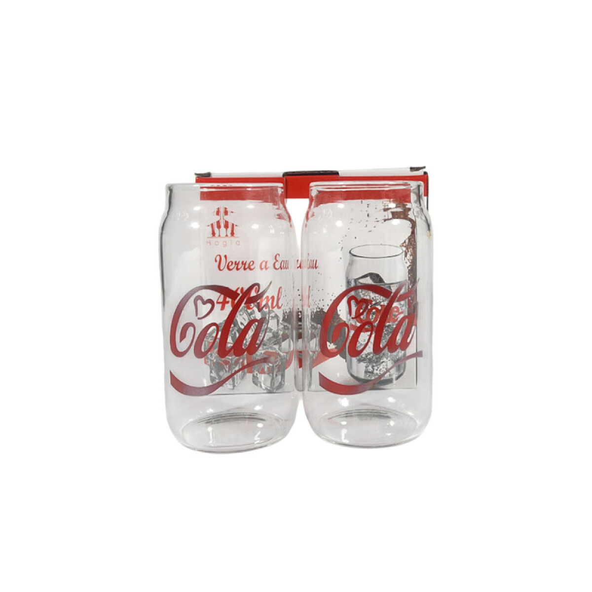 Vaso de vidrio coca retro x 2 400ml cada uno - Vaso De Vidrio Coca Retro X 2 400ml Cada Uno 