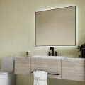 ESPEJO ALUMINIUM NEGRO 120X80 LUZ NEUTRA+TOUCH Espejo Aluminium Negro 120x80 Luz Neutra+touch