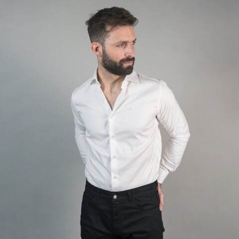 CAMISA LUXURY BLANCO ESPIGA