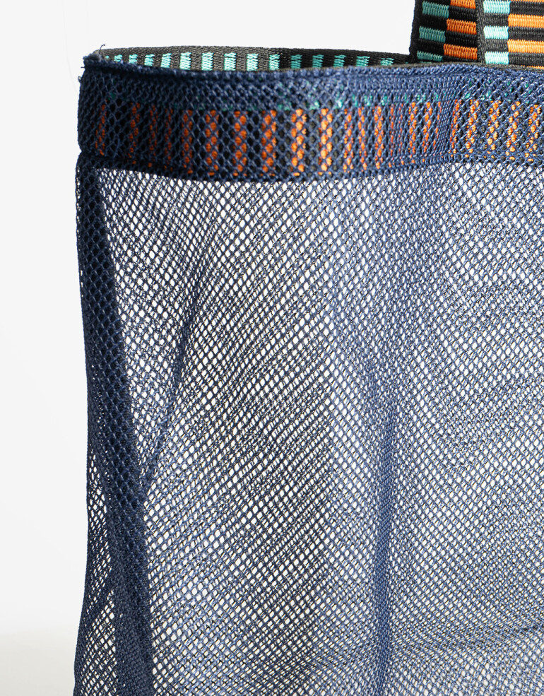 Shopper Shopper De Mesh - Azul Marino