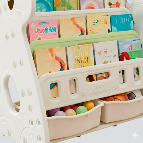 Biblioteca Infantil Mueble Organizador Zapatera Blanco