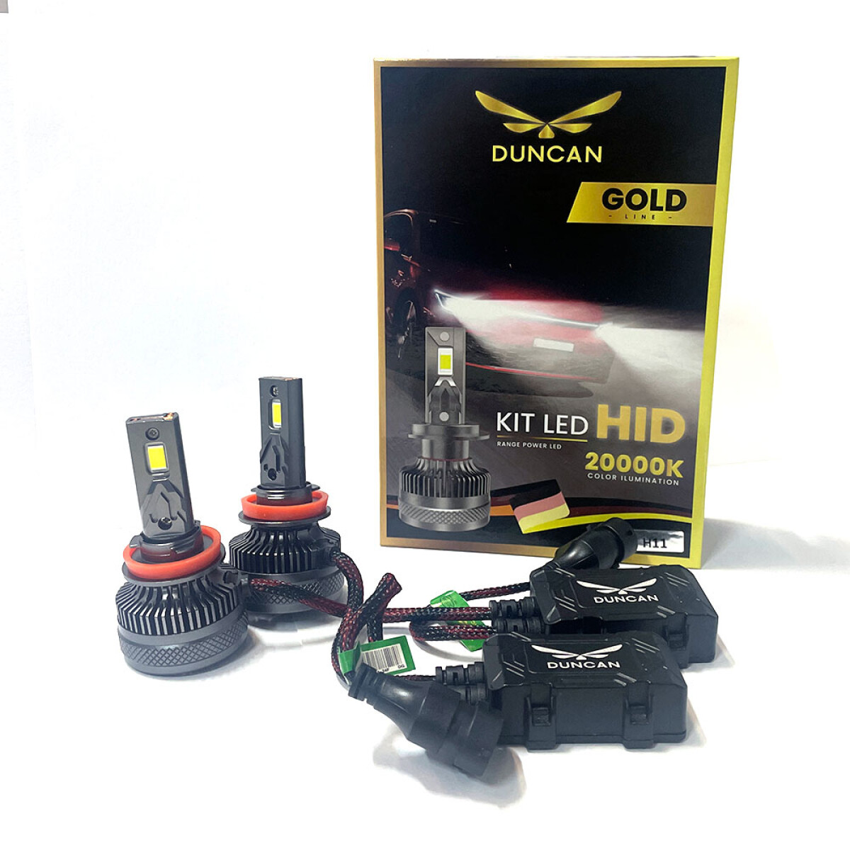 LAMPARA - KIT LED H11 12/24V 120W 12.000 LM GOLD PACK DUNCAN 