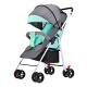 Coche De Paseo Para Bebe 4 Ruedas Chasis Blanco Verde