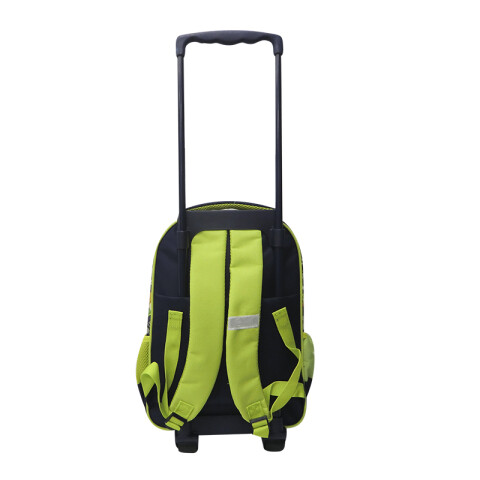 Mochila Infantil 3D Baby Yoda con Carro Tafeta Grande 40 x 30 cm NEGRO
