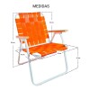 Silla Playa Acero 1 Epoxi Con Cinta Reforzada Naranja Silla Playa Acero 1 Epoxi Con Cinta Reforzada Naranja